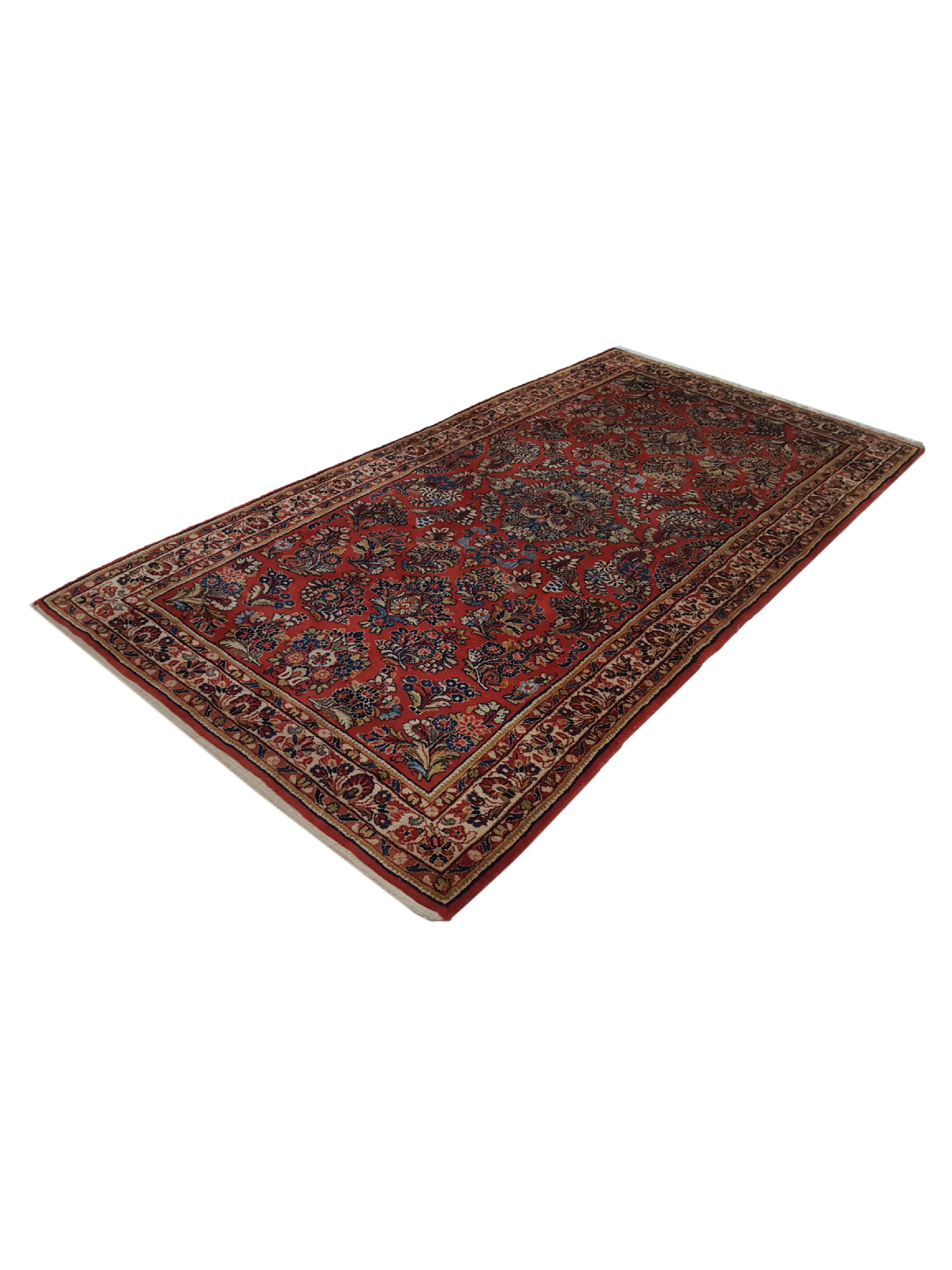 Antique Sarouk Red 5x9 - Image 6 of 6