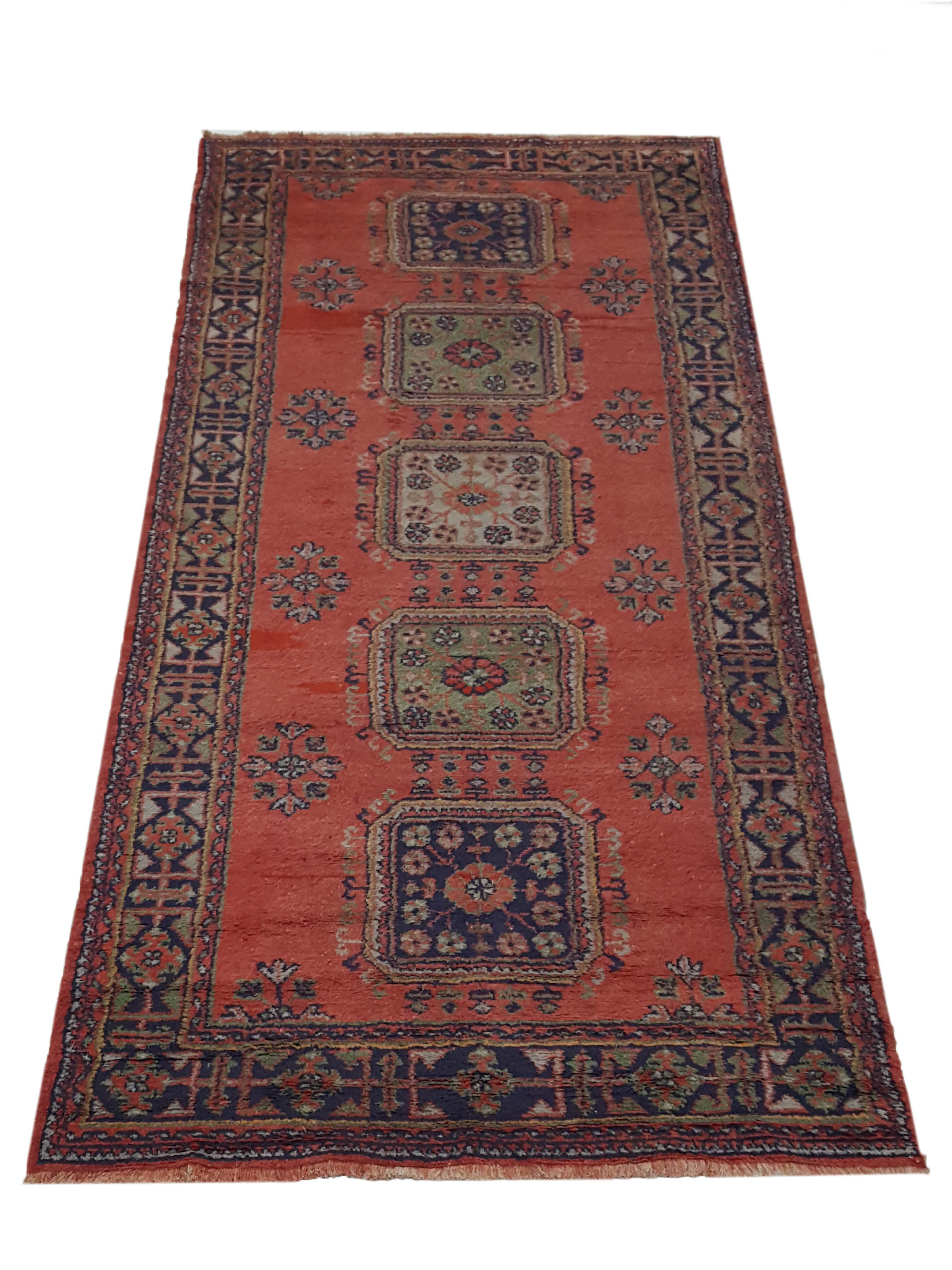 Antique Ushak Rust 5x12 - Image 2 of 6