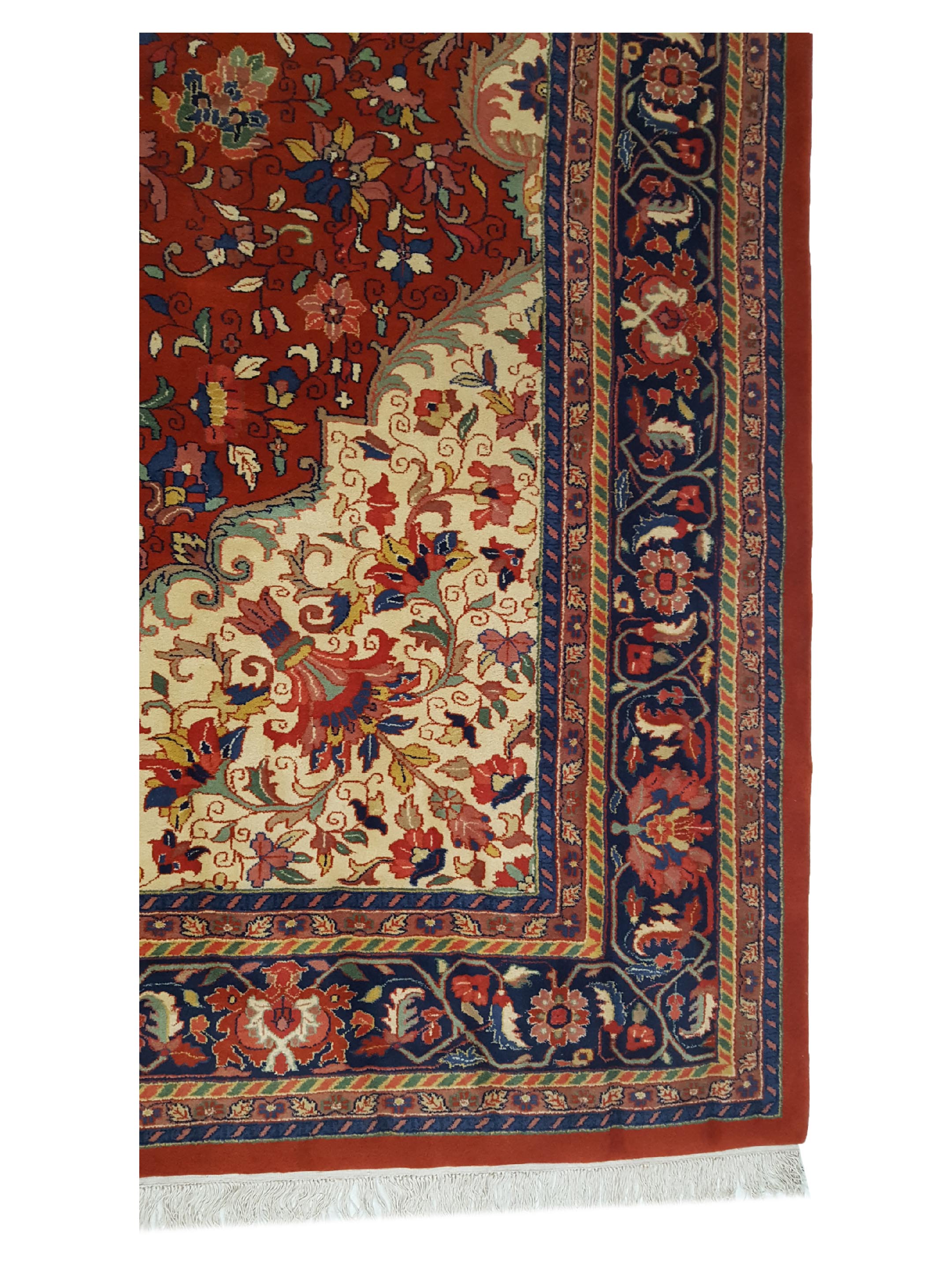 Sarouk Hand Knotted Red 10x13 - Image 4 of 7