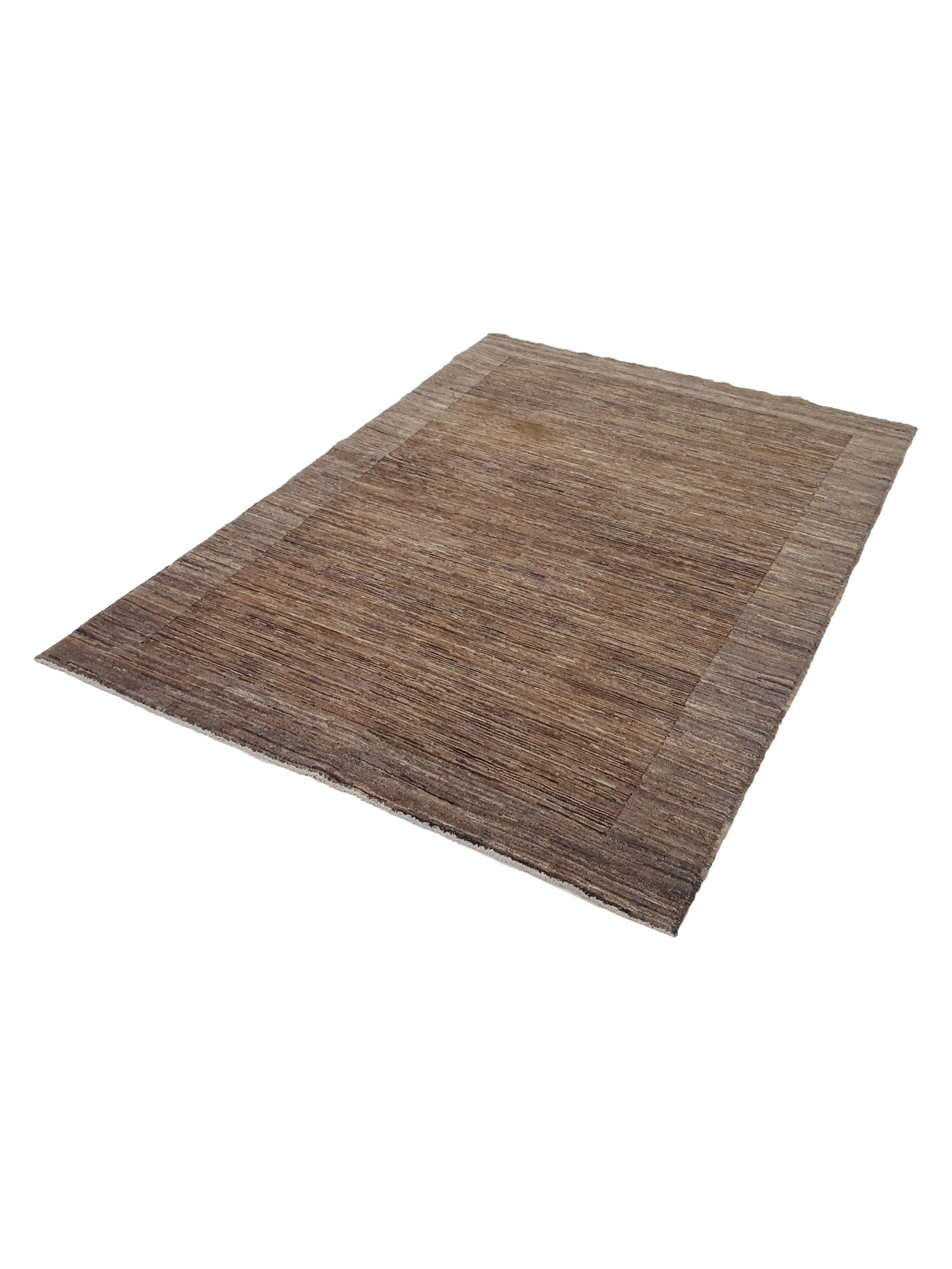 Modern Hand Knotted Brown 5x7 - Image 6 of 6