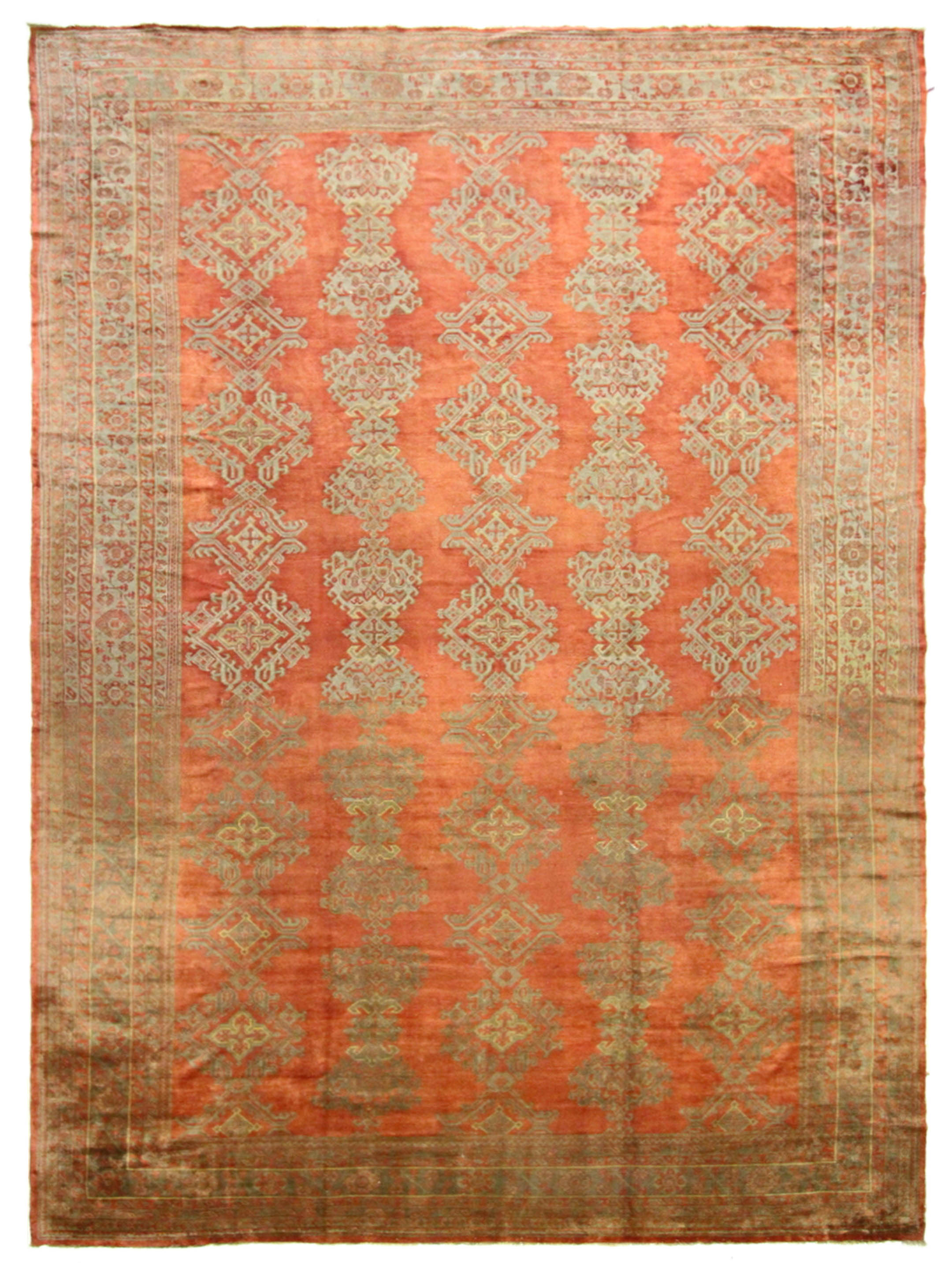 Antique Ushak Rust 14x21