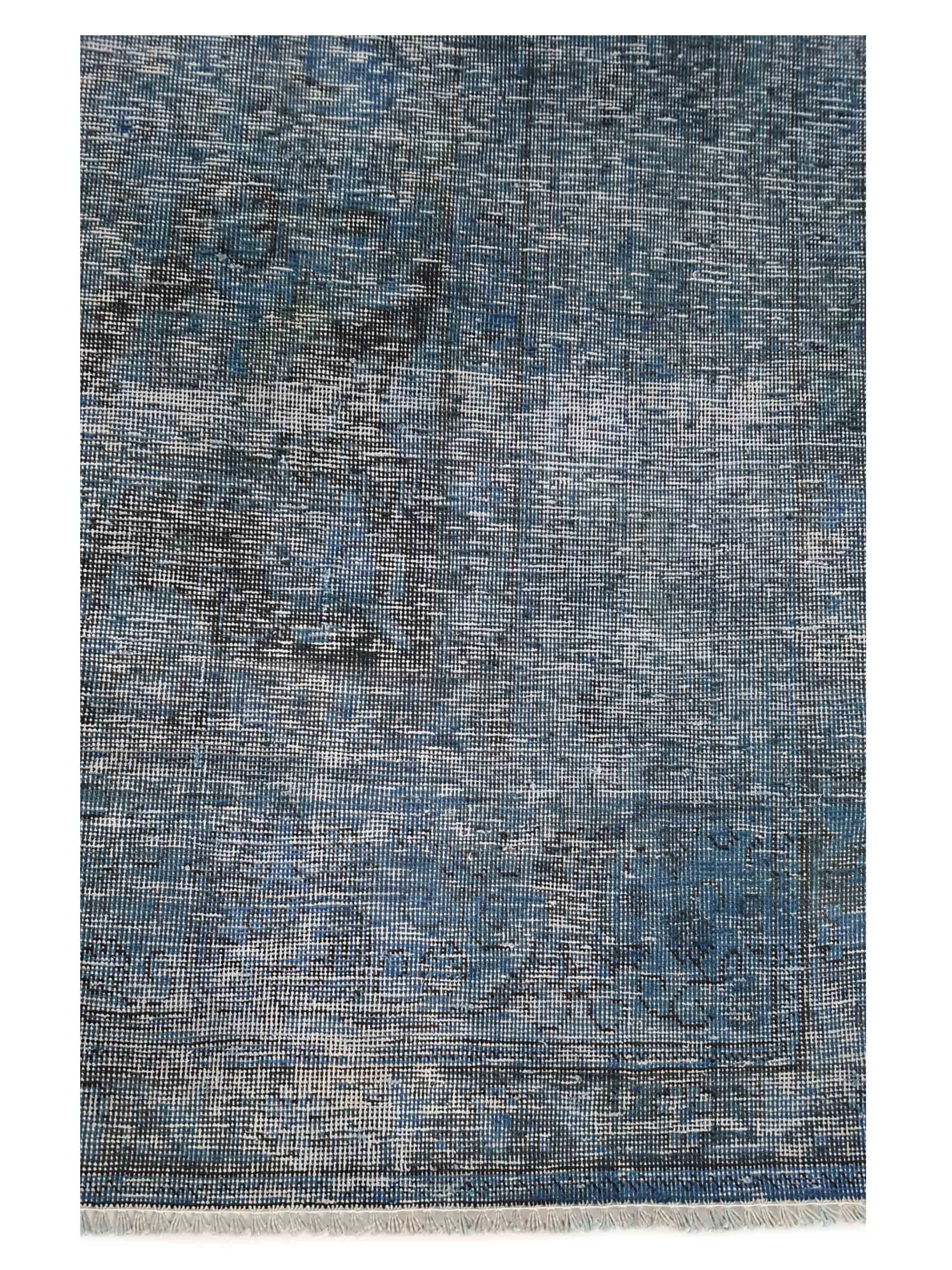 Overdyed Hand Knotted Teal 9x12 - Image 3 of 5