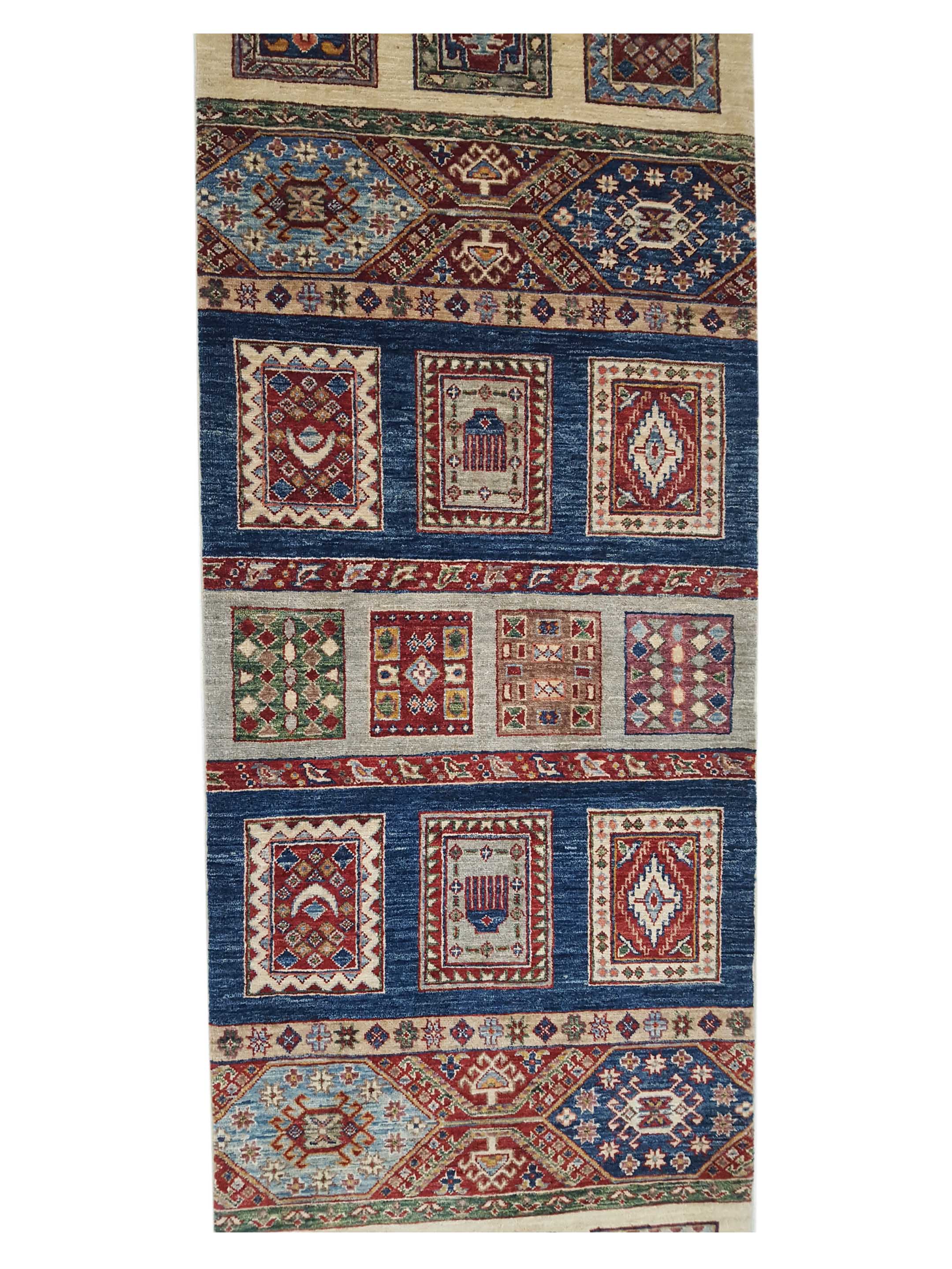 Khorgeen Hand Knotted Multi 3x10 - Image 5 of 6