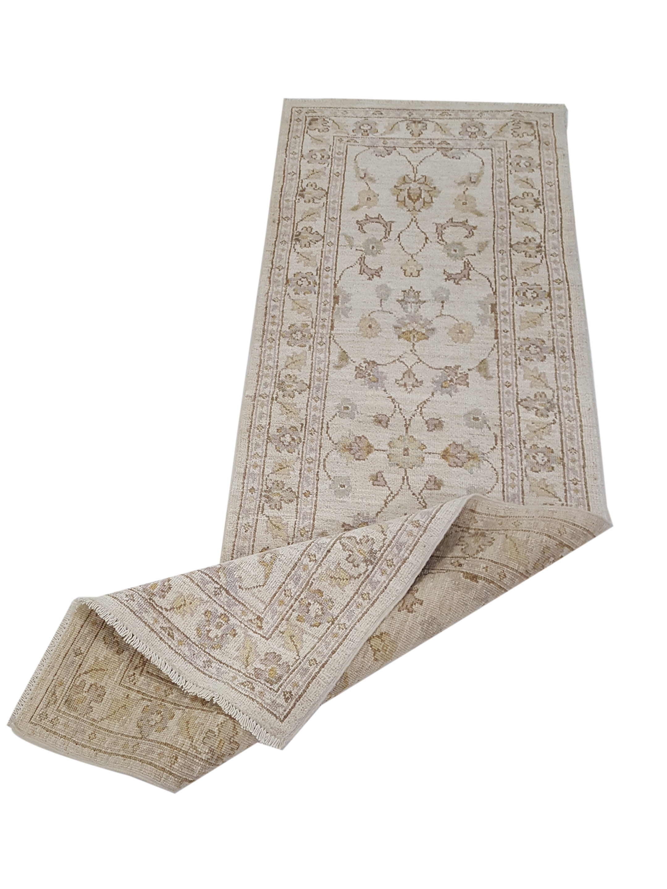Ziegler Hand Knotted Ivory 2x6 - Image 3 of 4