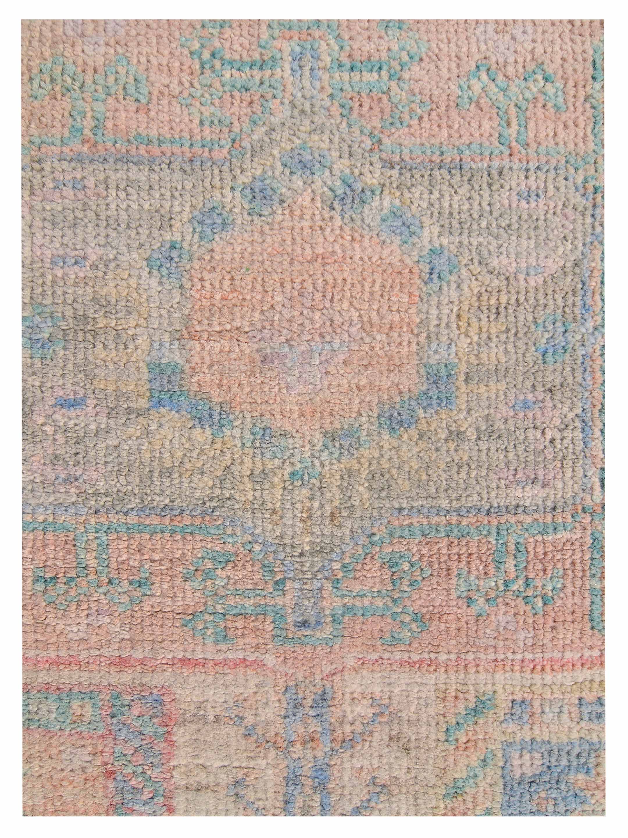 Ushak Wool Weft Hand Knotted Beige 2.6x10 - Image 9 of 9