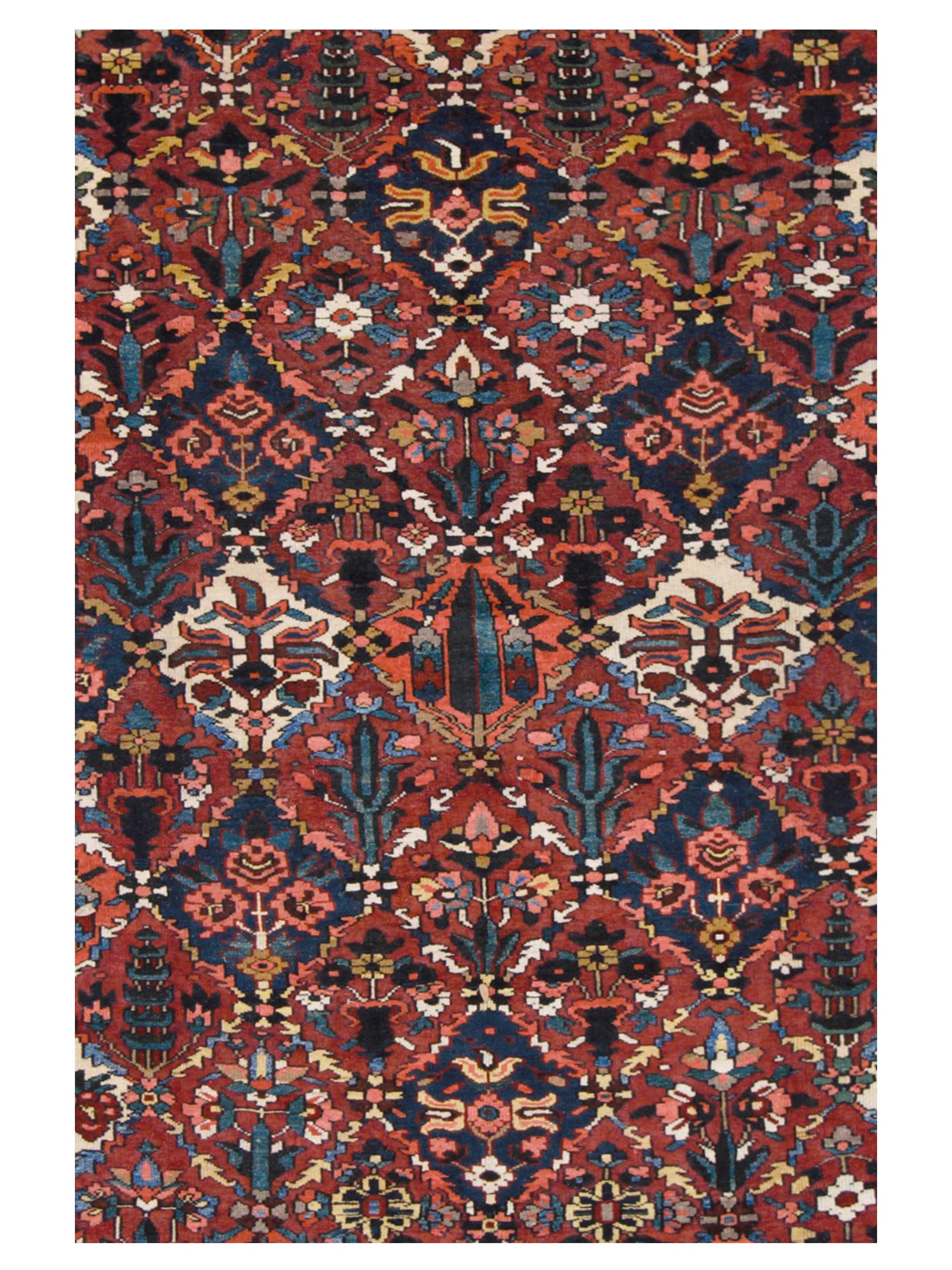 Bakhtiyari Hand Knotted Blue 10x17 - Image 4 of 5