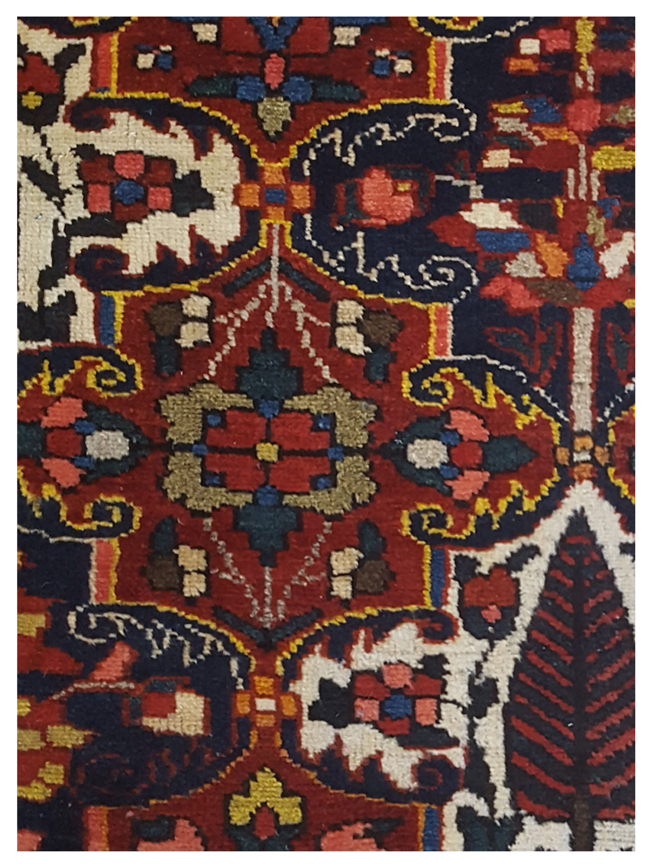 Antique Bakhtiyari Red 7x10 - Image 3 of 5