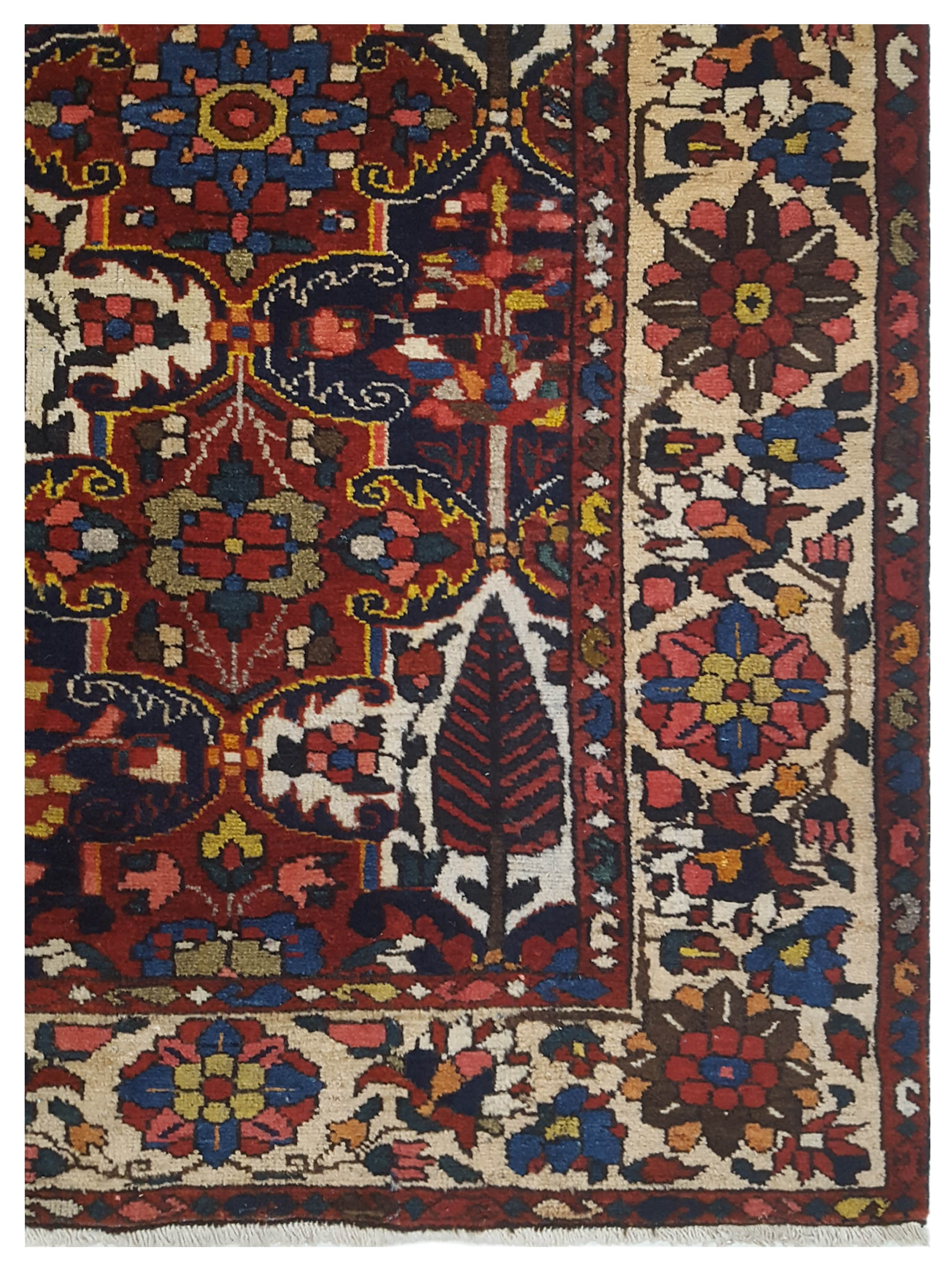 Antique Bakhtiyari Red 7x10 - Image 4 of 5