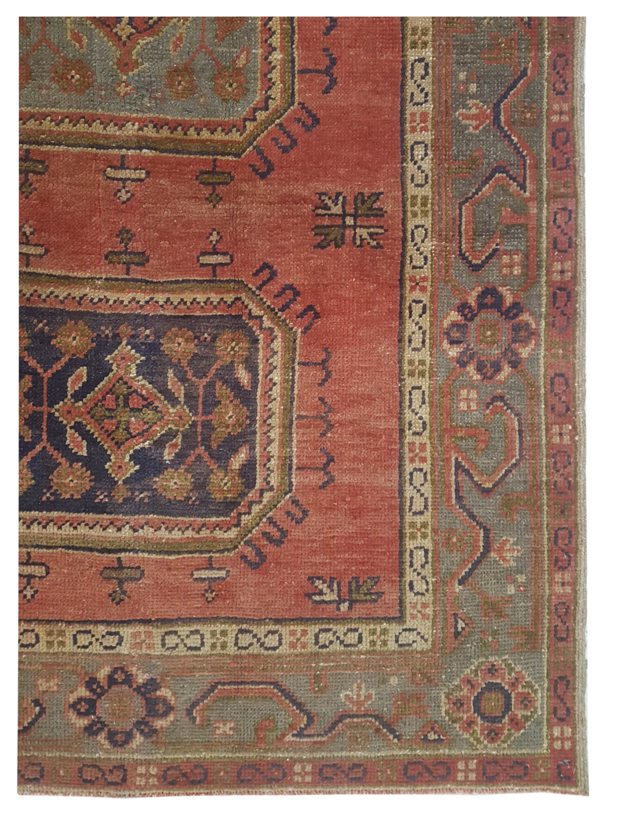 Antique Ushak Orange 5x12 - Image 2 of 4