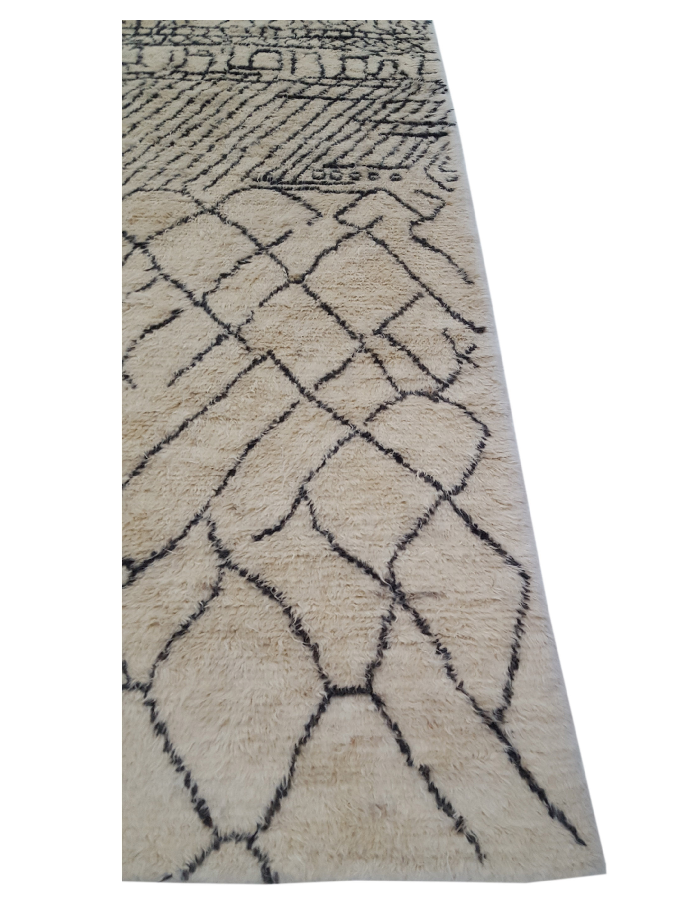 Moroccan Hand Knotted Ivory - Image 3 of 6