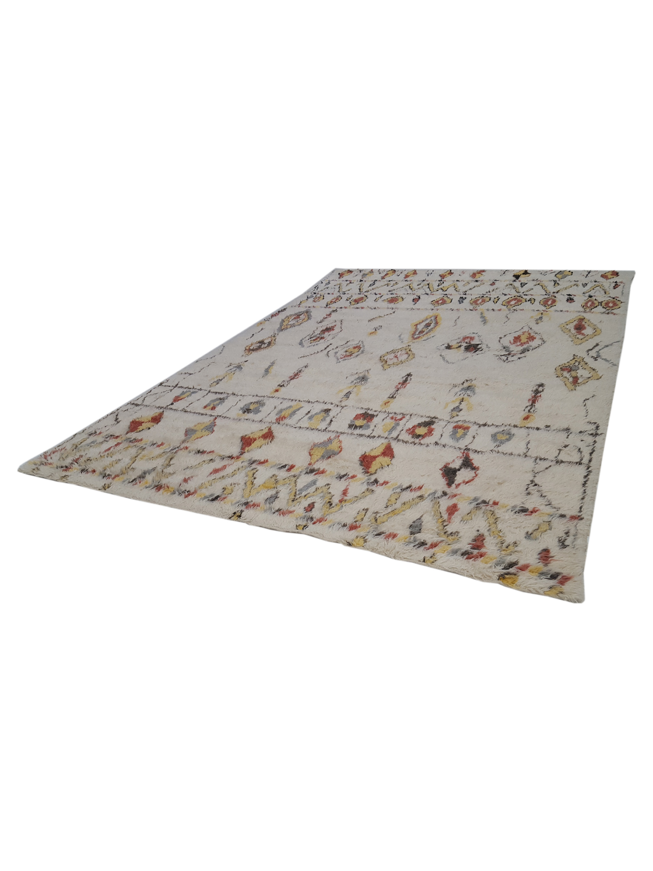 Moroccan Hand Knotted Ivory - Image 5 of 6