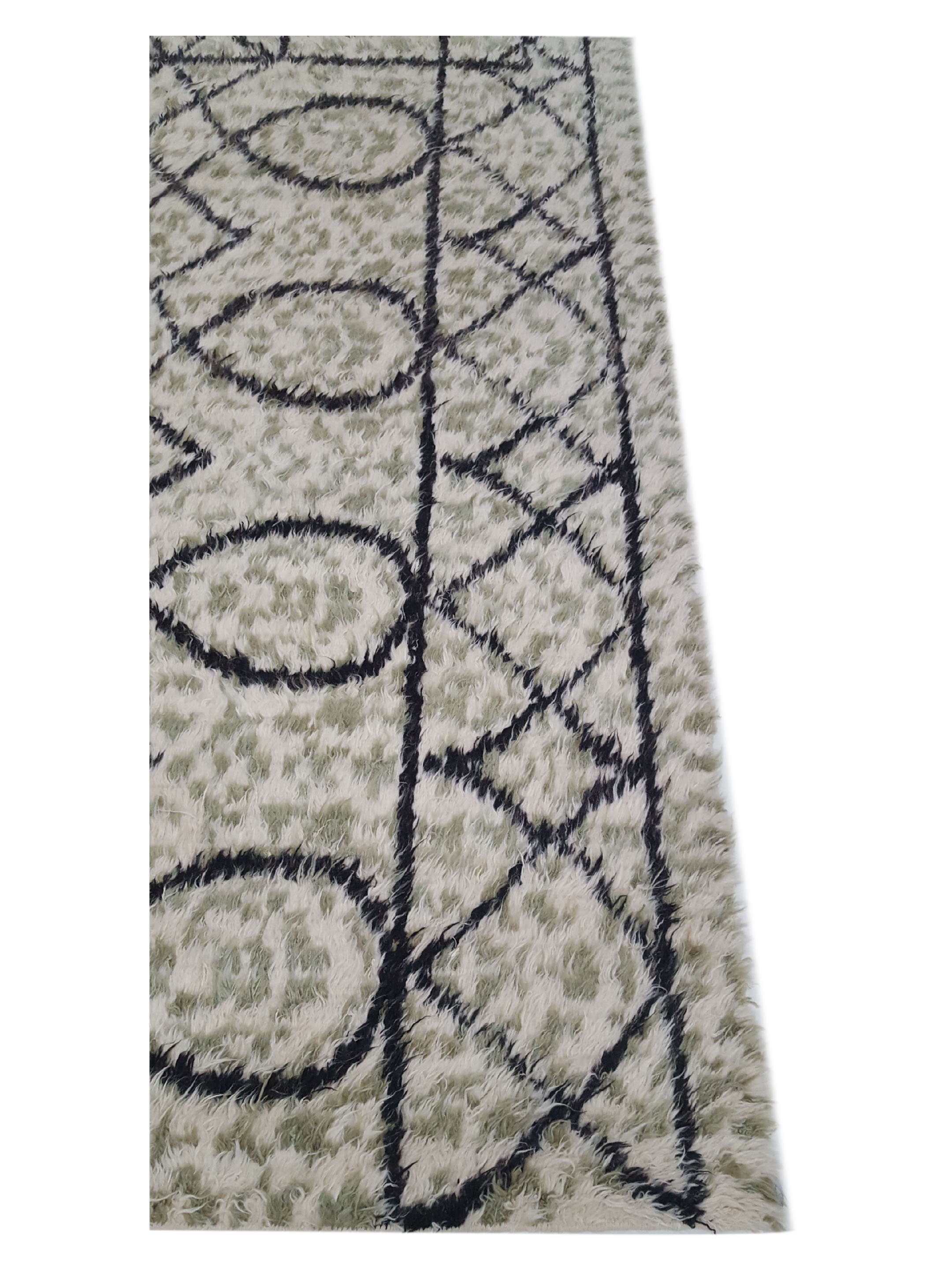 Moroccan Hand Knotted Ivory Sage - Image 3 of 6