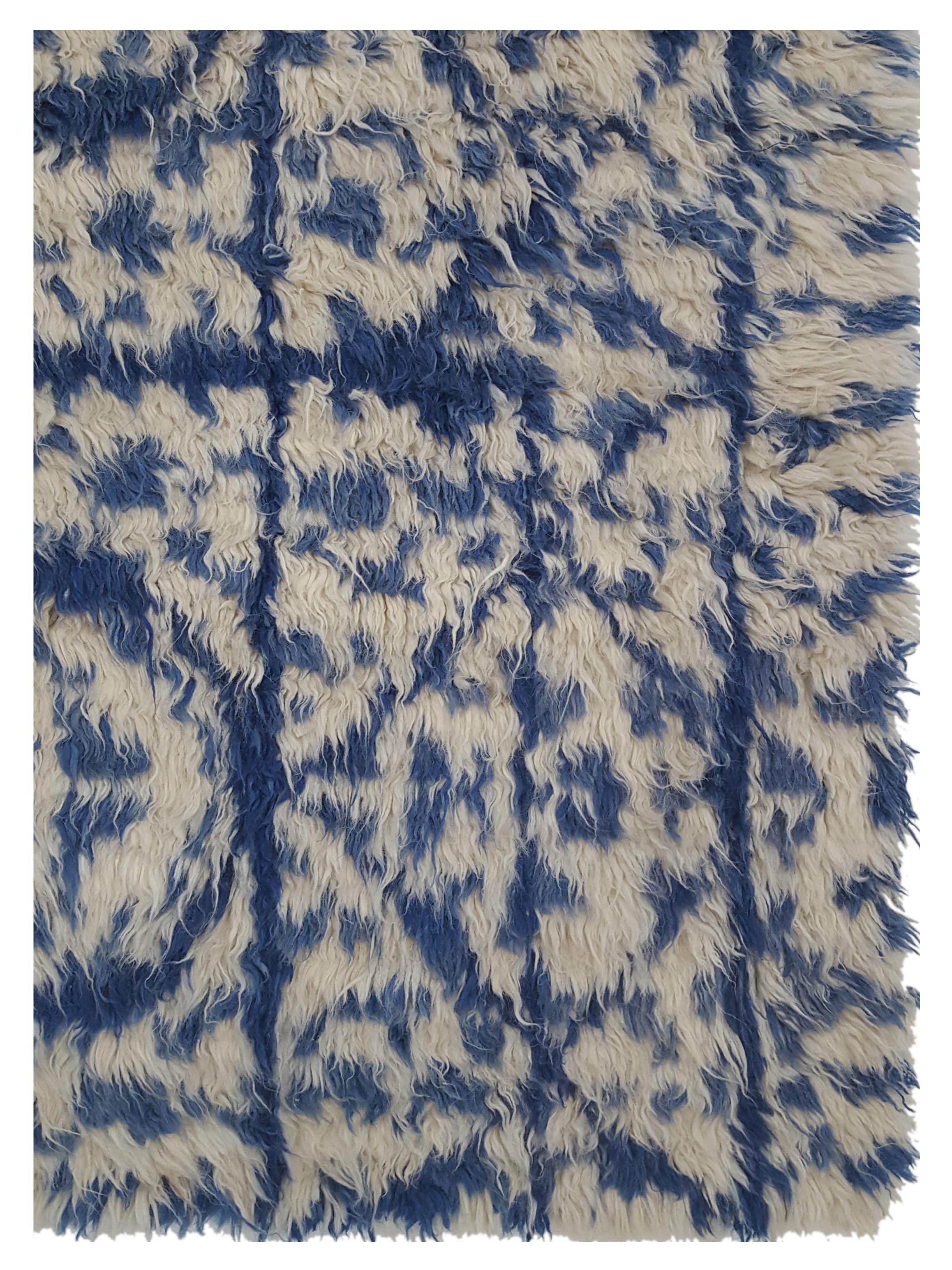 Moroccan Hand Knotted Blue - Image 2 of 6